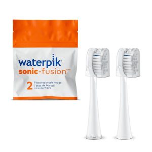 Waterpik™ Sonic-Fusion™ Full-Size Replacement Flossing Brush Heads – White  – White (SFFB-2EW)