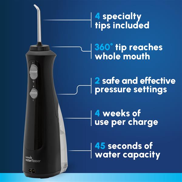 Black Cordless Pearl Water Flosser – Black (WF-13CD012) - Image 3