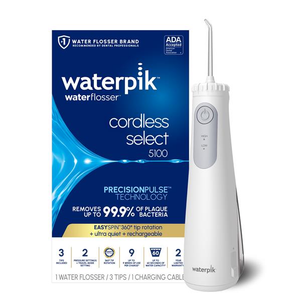 White Cordless Select 5100 Water Flosser – White (WF-28W010) - Image 2