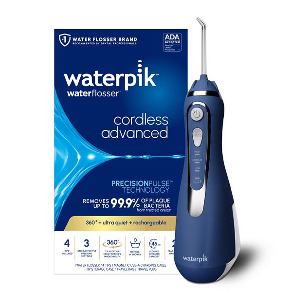 Blue Cordless Advanced 2.0 Water Flosser – Blue (WP-583) - Image 2