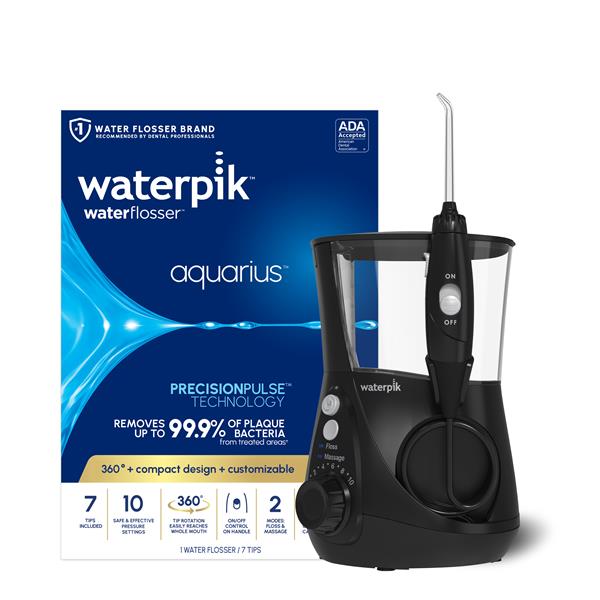 Black Aquarius™ Water Flosser – Black (WP-662) - Image 2