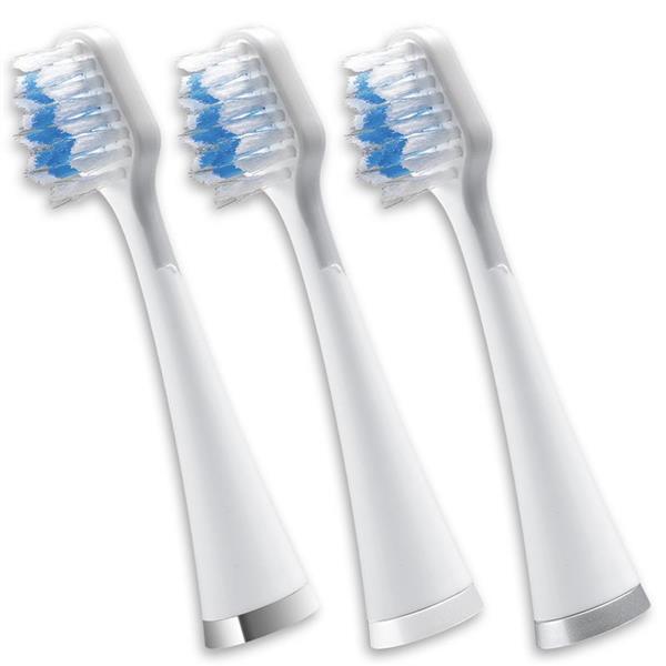 Waterpik™ Triple Sonic Replacement Brush Heads – White – White (STRB-3WW)