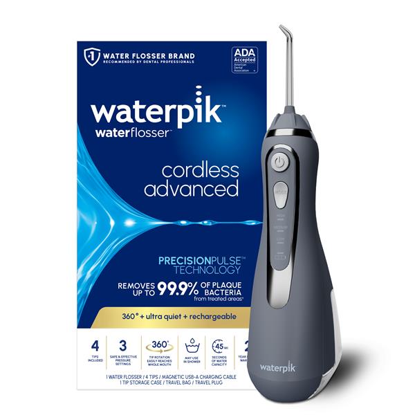 Gray Cordless Advanced 2.0 Water Flosser – Gray (WP-587) - Image 2