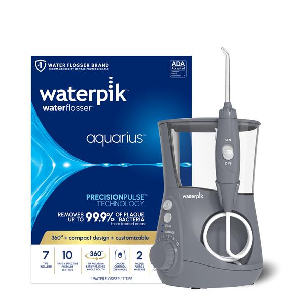 Modern Gray Aquarius™ Water Flosser – Gray (WP-667) - Image 2