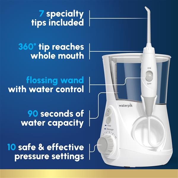 White Aquarius™ Water Flosser – White (WP-660) - Image 3
